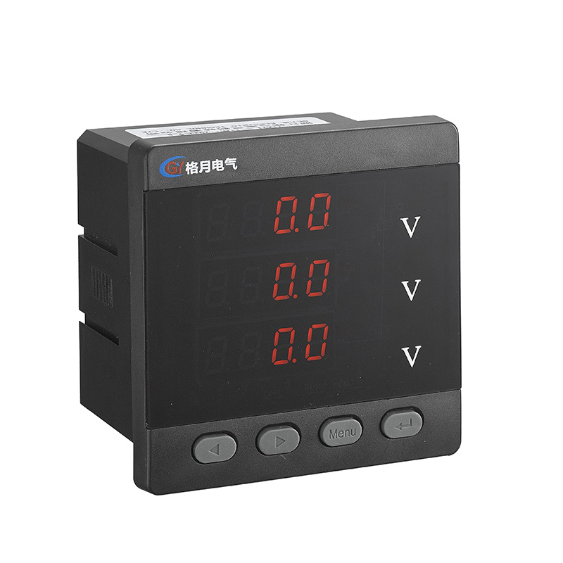 GY194U-K4 Series LED LCD AC DC RS485 Three Phase Voltmeter