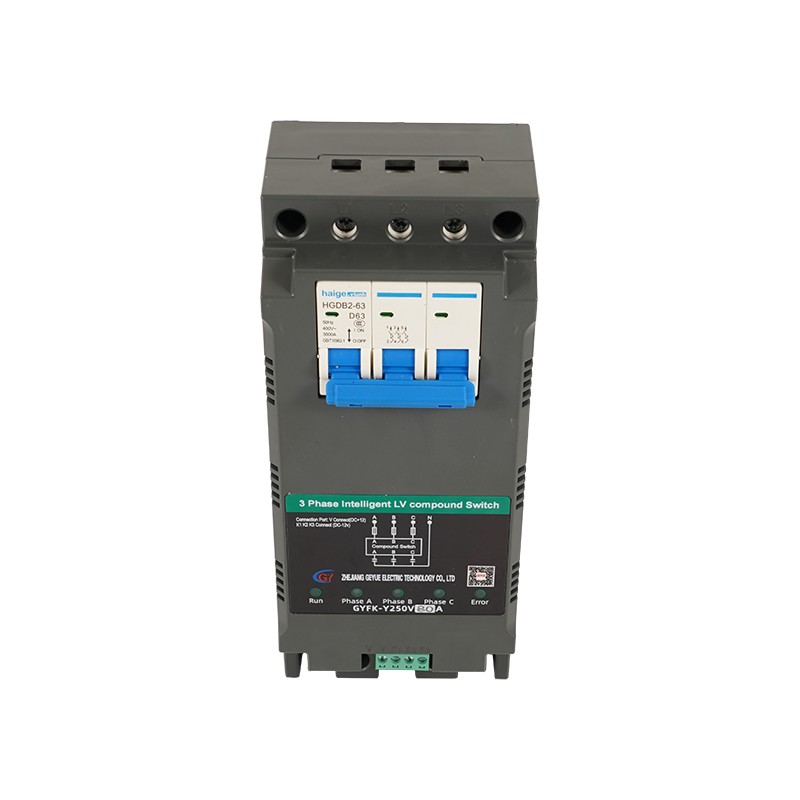 GYFK-Y250V Split-Phase Compensation MCB DZ47 Three Phase Intelligent Low Voltage Compound Switch