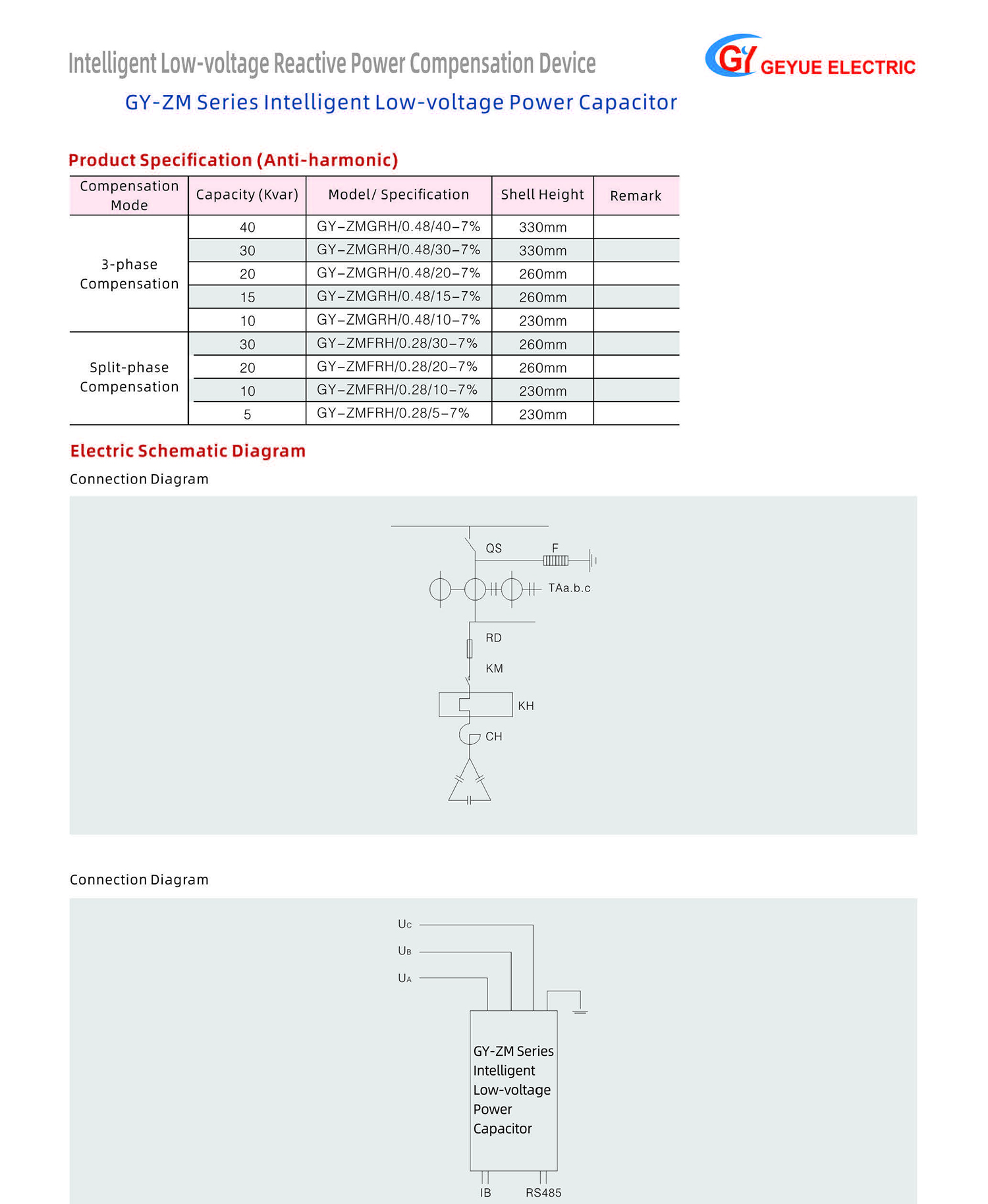 Geyue Electric Technology Product Catalog 20240505